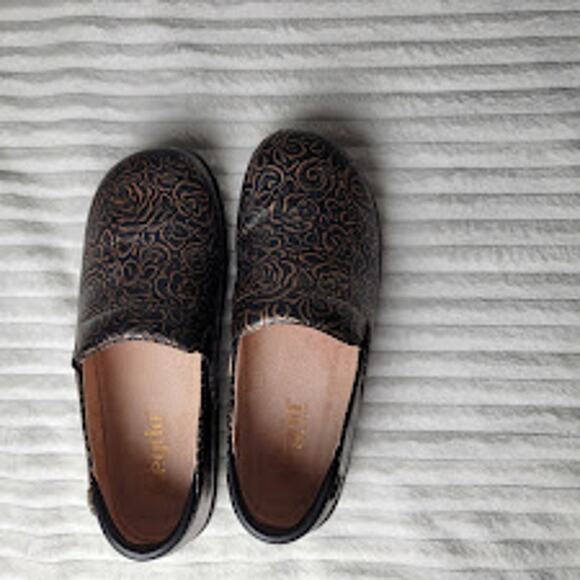 Alegria PG Lite Floral Clogs EU36 US 7 Slip Resistant Leather Nurse Work Teacher - Picture 6 of 11